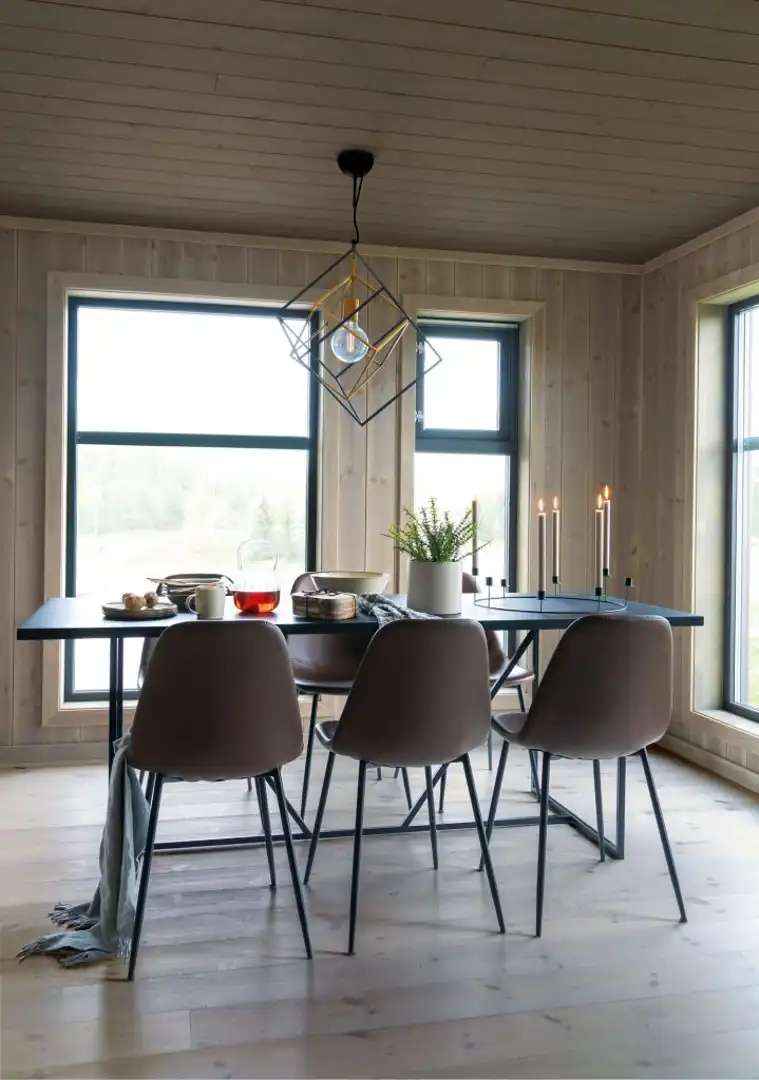 Hytte interiør farge Tyrilin 31 Lunt Spisestue